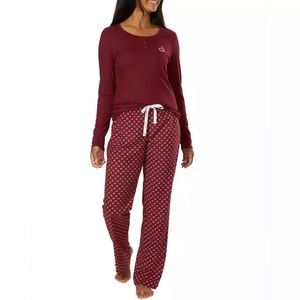 Calvin Klein Ladies' Fleece 2 Piece Pajama Set